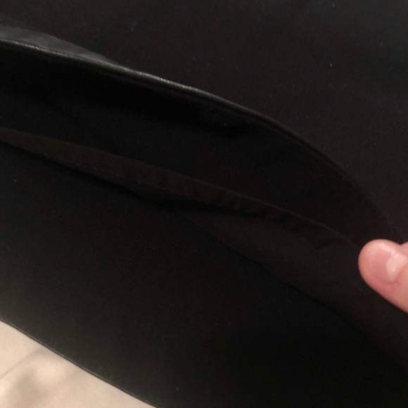 Banana Republic Black Leather Trim Mini Skirt - Picture 5 of 9